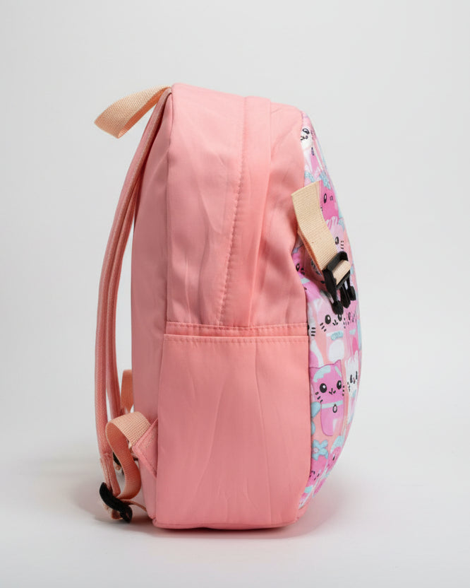 Mochila Infantil com Bolsinha e Bolsos Laterais