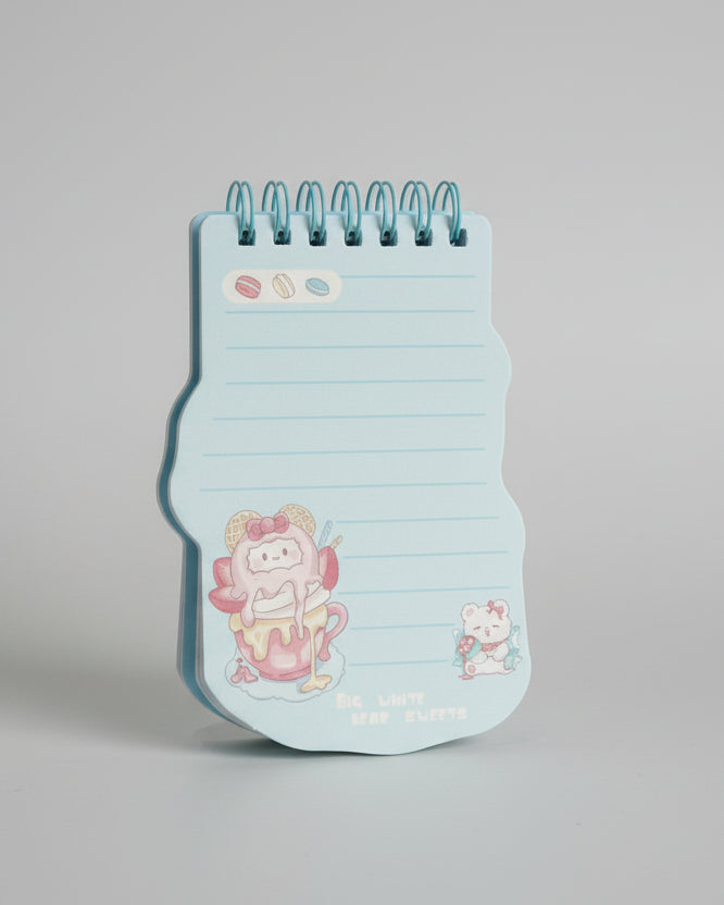 BLOQUINHO COM FOLHAS DECORADAS