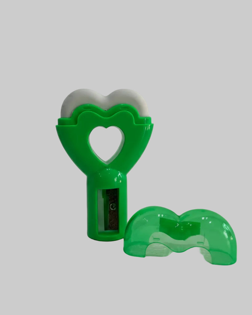 APONTADOR COM BORRACHA CORAÇÃO