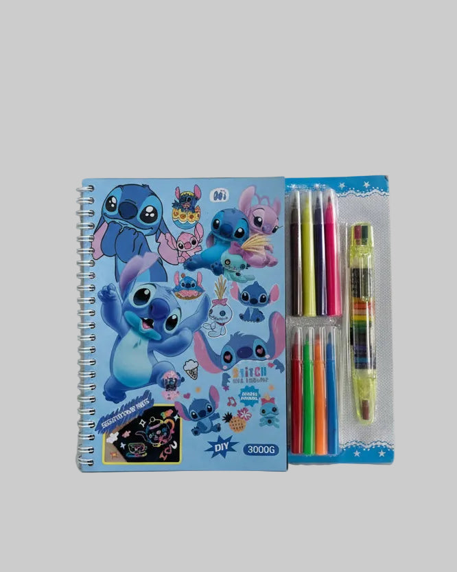 KIT DE DESENHO E PINTURA STITCH