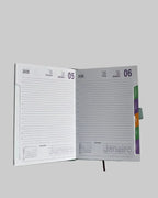 AGENDA 2026 COM FECHO MAGNÉTICO E DIVISÓRIAS DE MESES