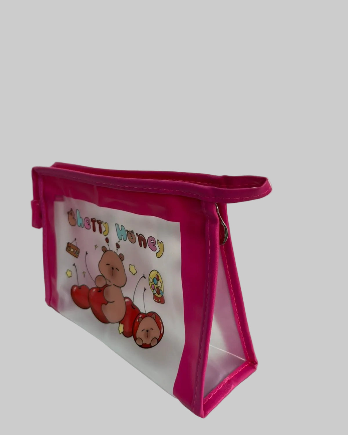 NECESSAIRE PLÁSTICA  COM ALÇINHA CAPIVARA