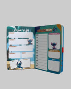 AGENDA E DIÁRIO STITCH COM FECHO MAGNÉTICO