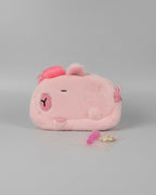 ESTOJO PELUCIA CAPIVARA C TOPETE E ACESSÓRIOS