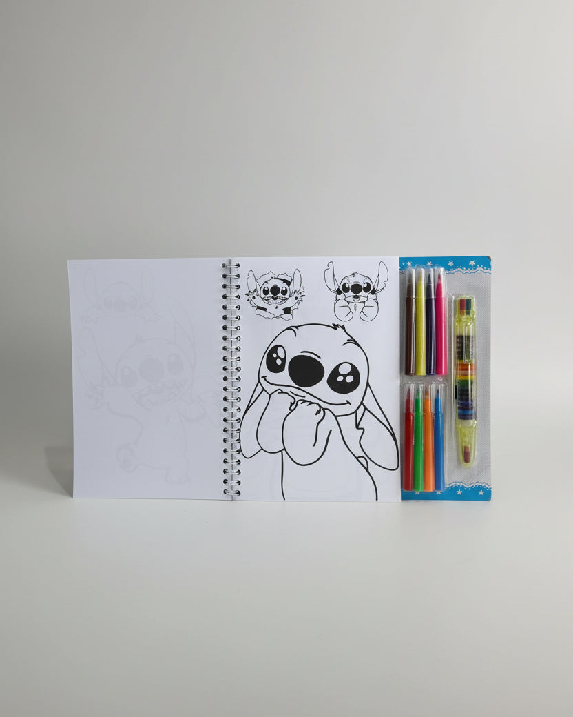 KIT DE DESENHO E PINTURA STITCH