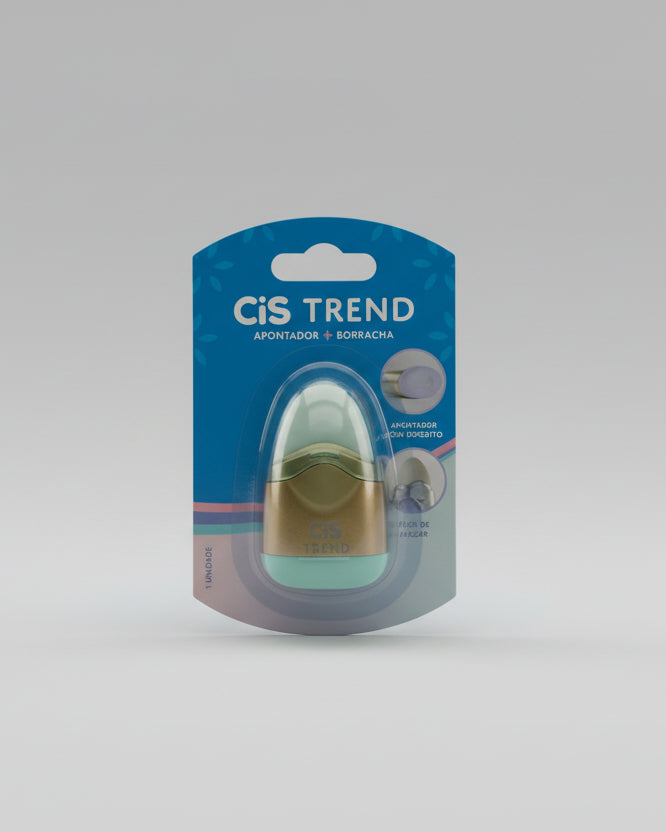 APONTADOR COM BORRACHA SIS TREND