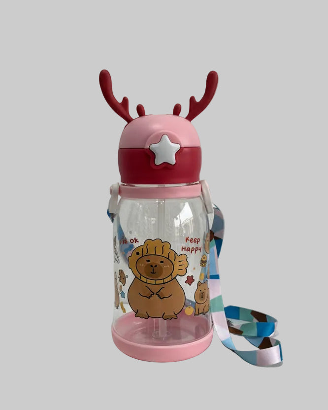 GARRAFA PLÁSTICA COM ALÇINHA CAPIVARA