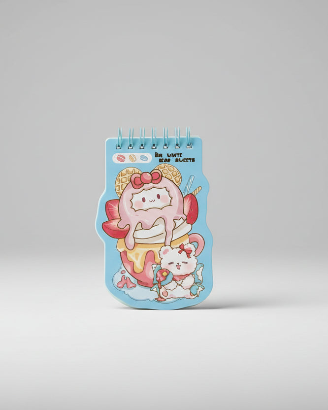 BLOQUINHO COM FOLHAS DECORADAS