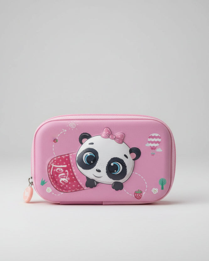 Estojo 4D Panda com Divisórias