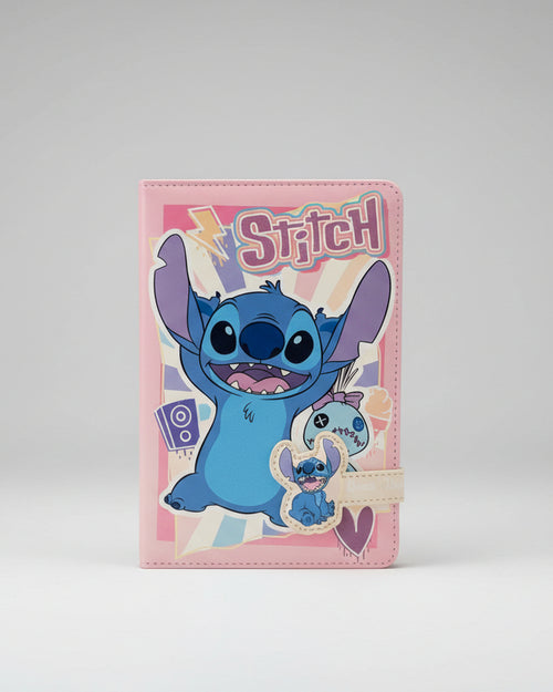 AGENDA E DIÁRIO STITCH COM FECHO MAGNÉTICO