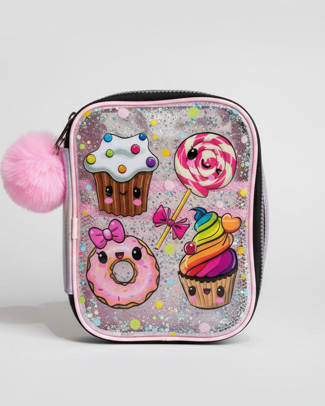 ESTOJO BOX COM POMPOM