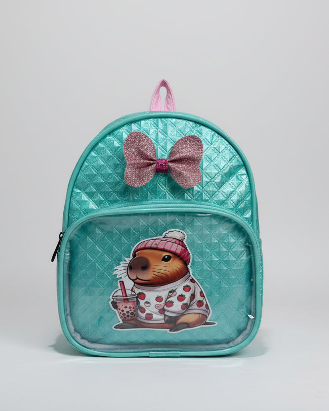 MOCHILA PASSEIO CAPIVARA C ALÇA REGULÁVEL