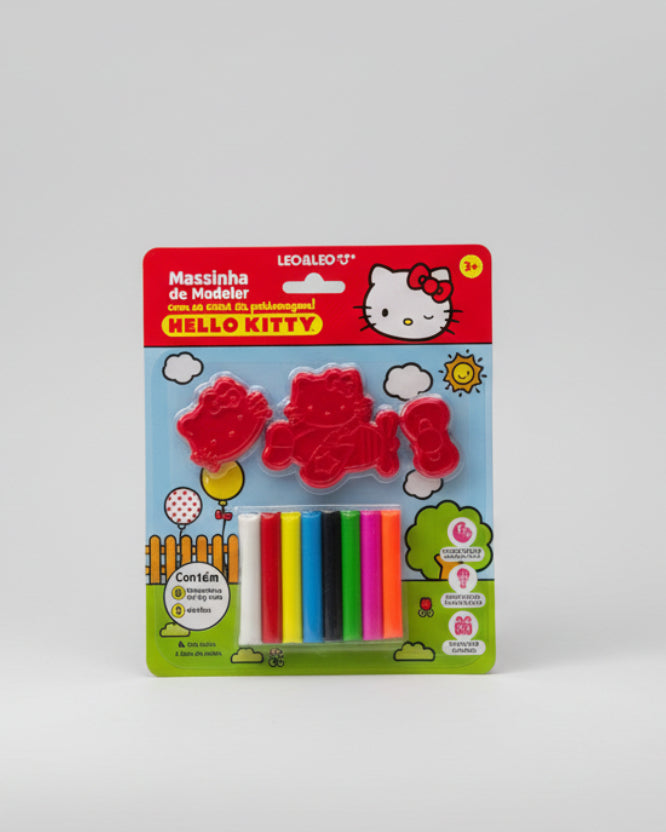 KIT MASSINHA HELLO KITTY COM MOLDES